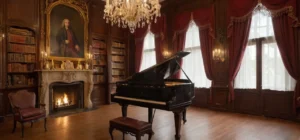 Une pièce ornée évoquant la légende de Bach