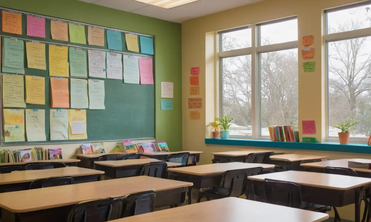 Une salle de classe lumineuse et engageante