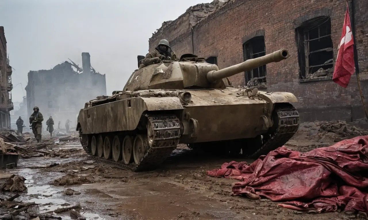 Un paysage de guerre, chaos et désespoir