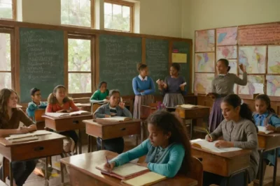 Salles de classe animées et diversifiées