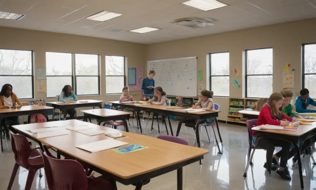 Salle de classe vivante axée sur lapprentissage