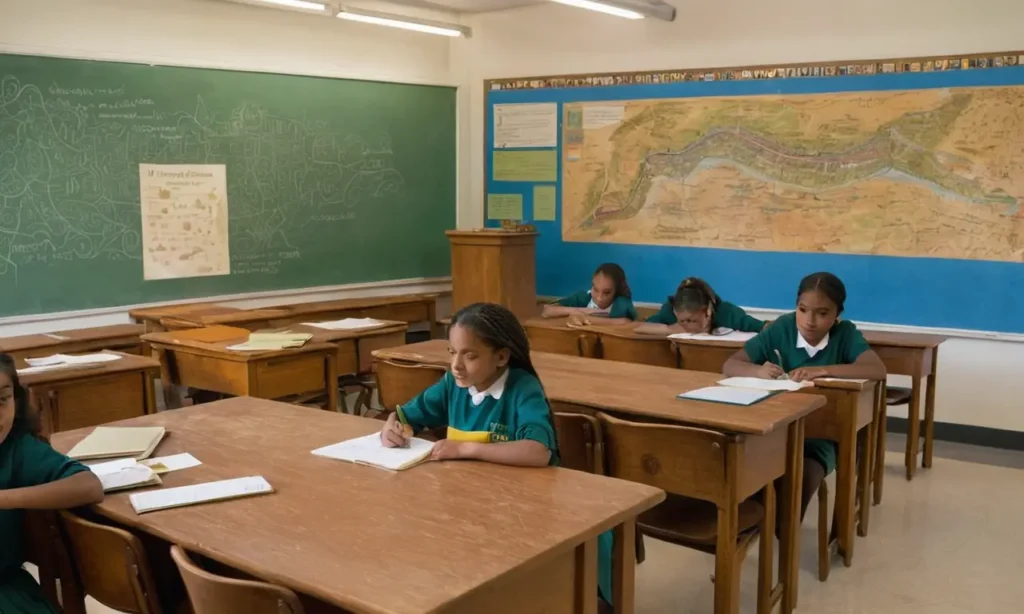 Salle de classe animée