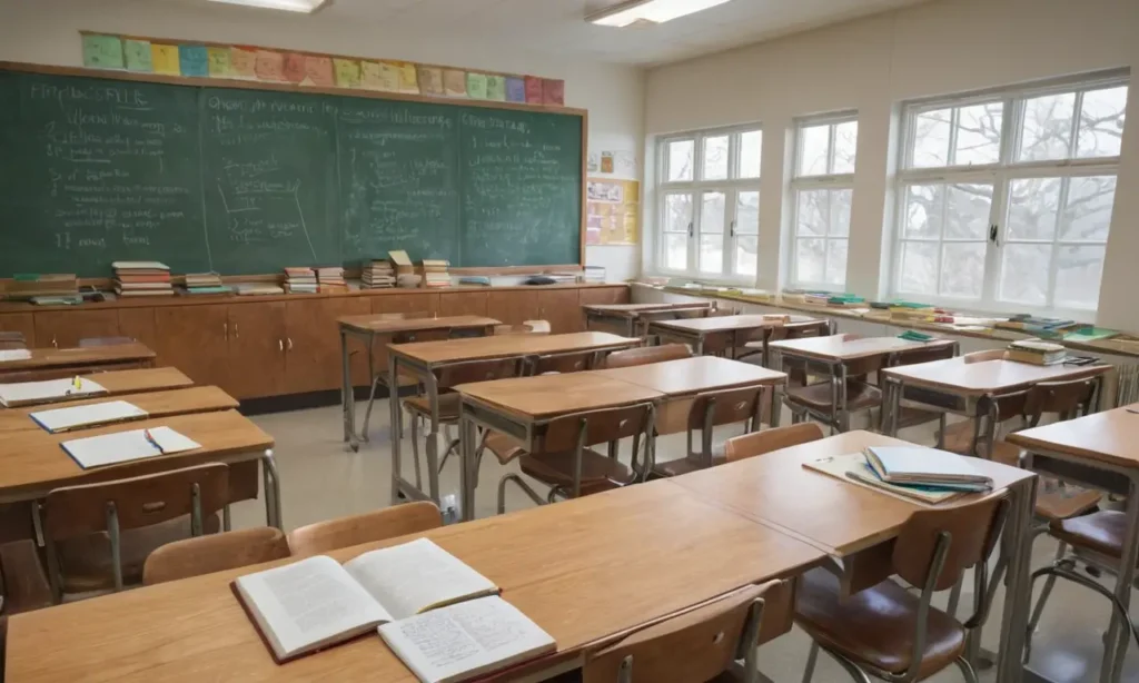 Une scène de classe lumineuse et vivante