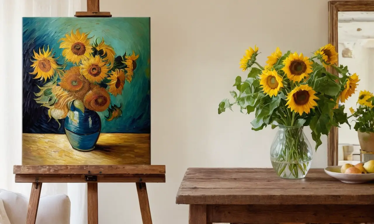 Tournesols dorés créent une ambiance chaleureuse