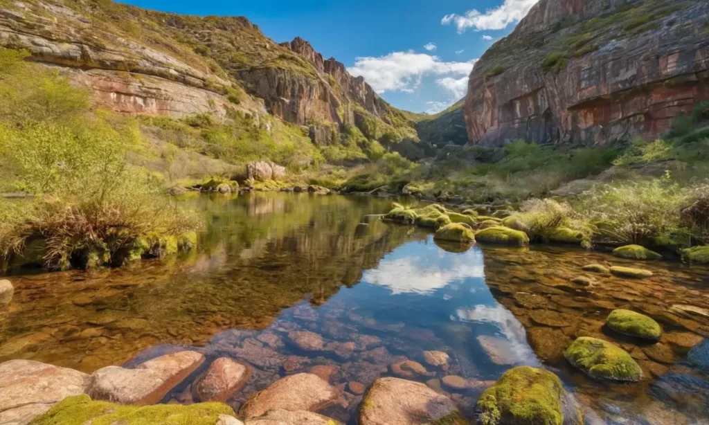 Terrain préhistorique avec nature riche et vivante