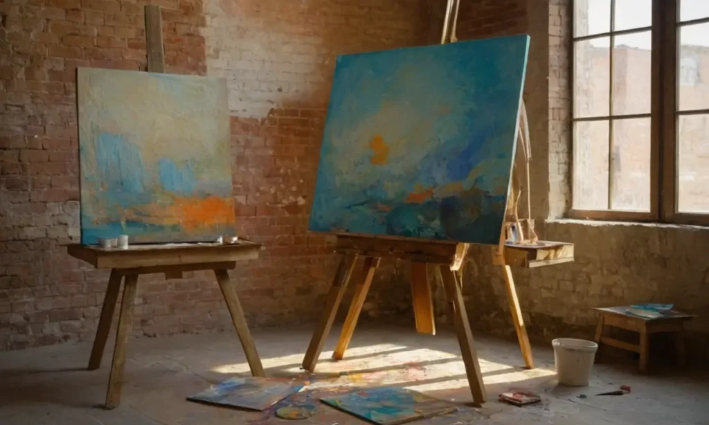 Un studio dart inspirant et coloré