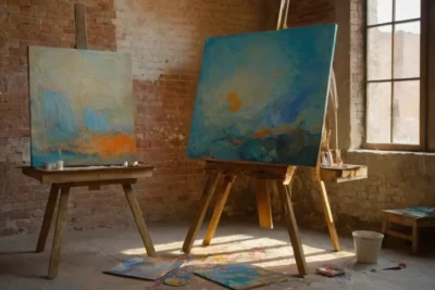 Un studio dart inspirant et coloré