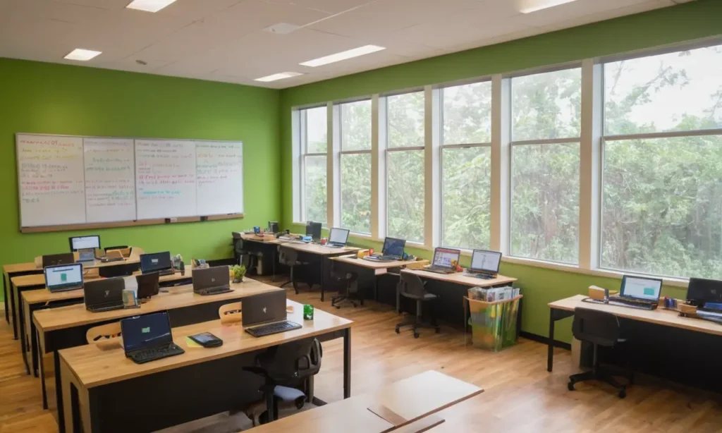 Salle de classe moderne