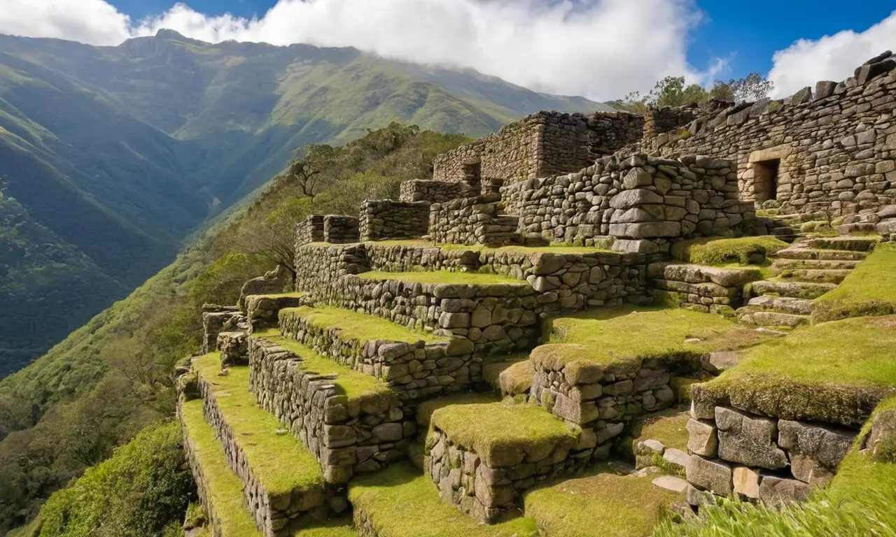Ruines incas entre nature et montagnes majestueuses