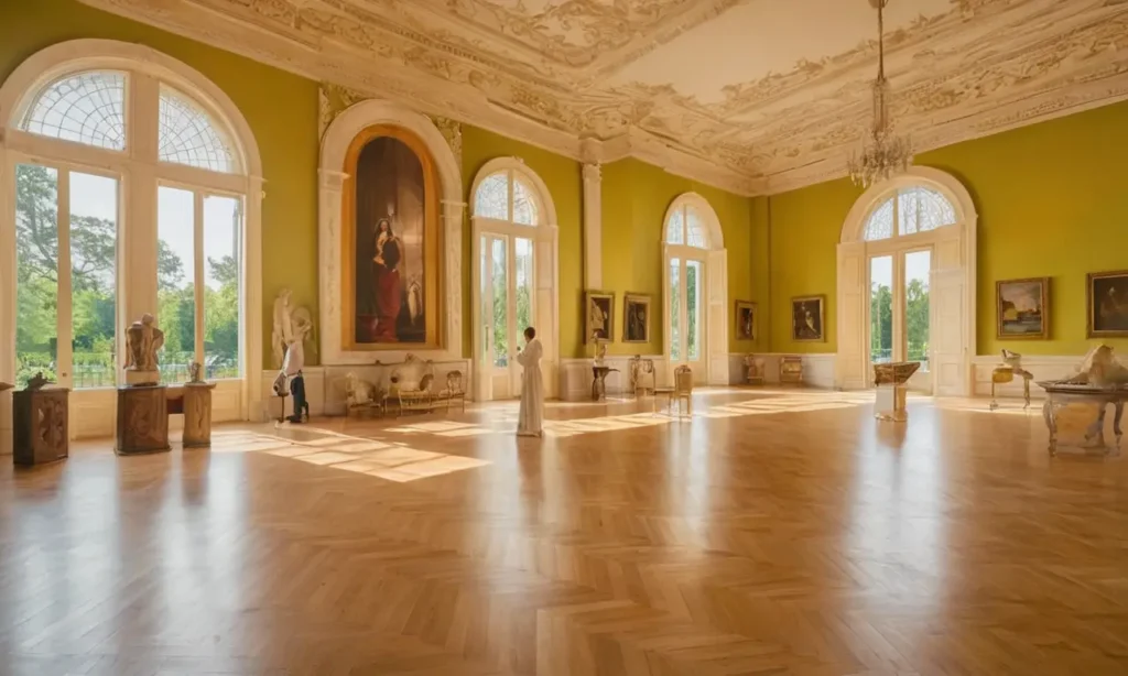 Une galerie spacieuse célébrant art et connaissance