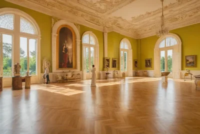 Une galerie spacieuse célébrant art et connaissance