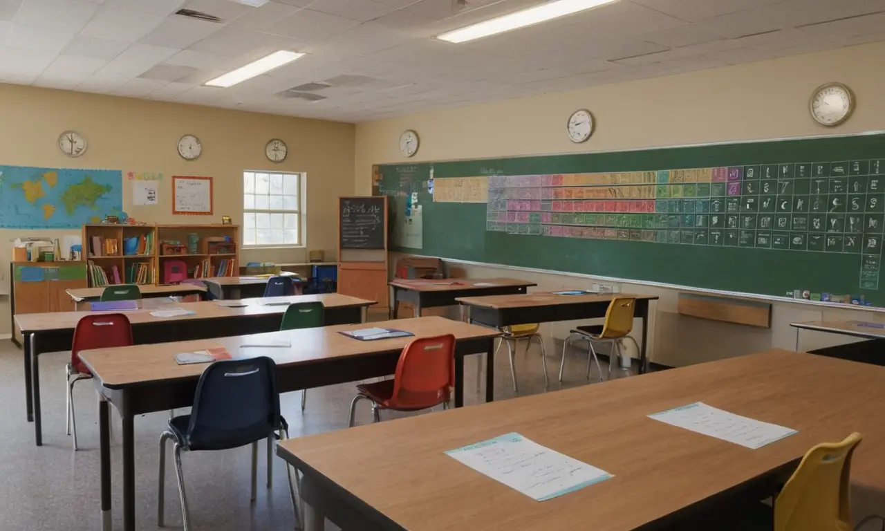 Une salle de classe lumineuse et engageante