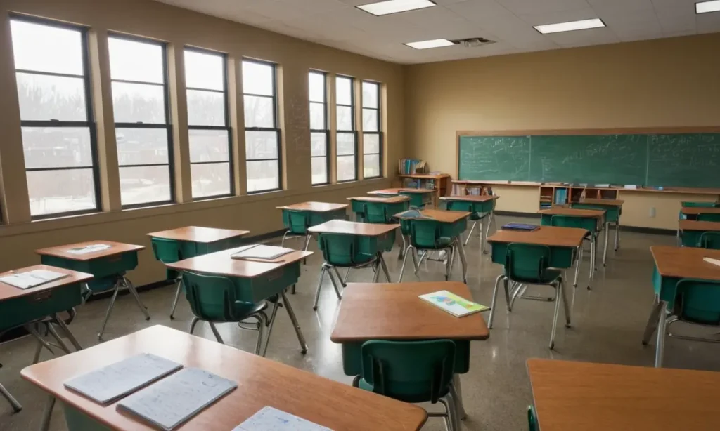 Salle de classe lumineuse