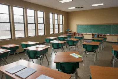 Salle de classe lumineuse