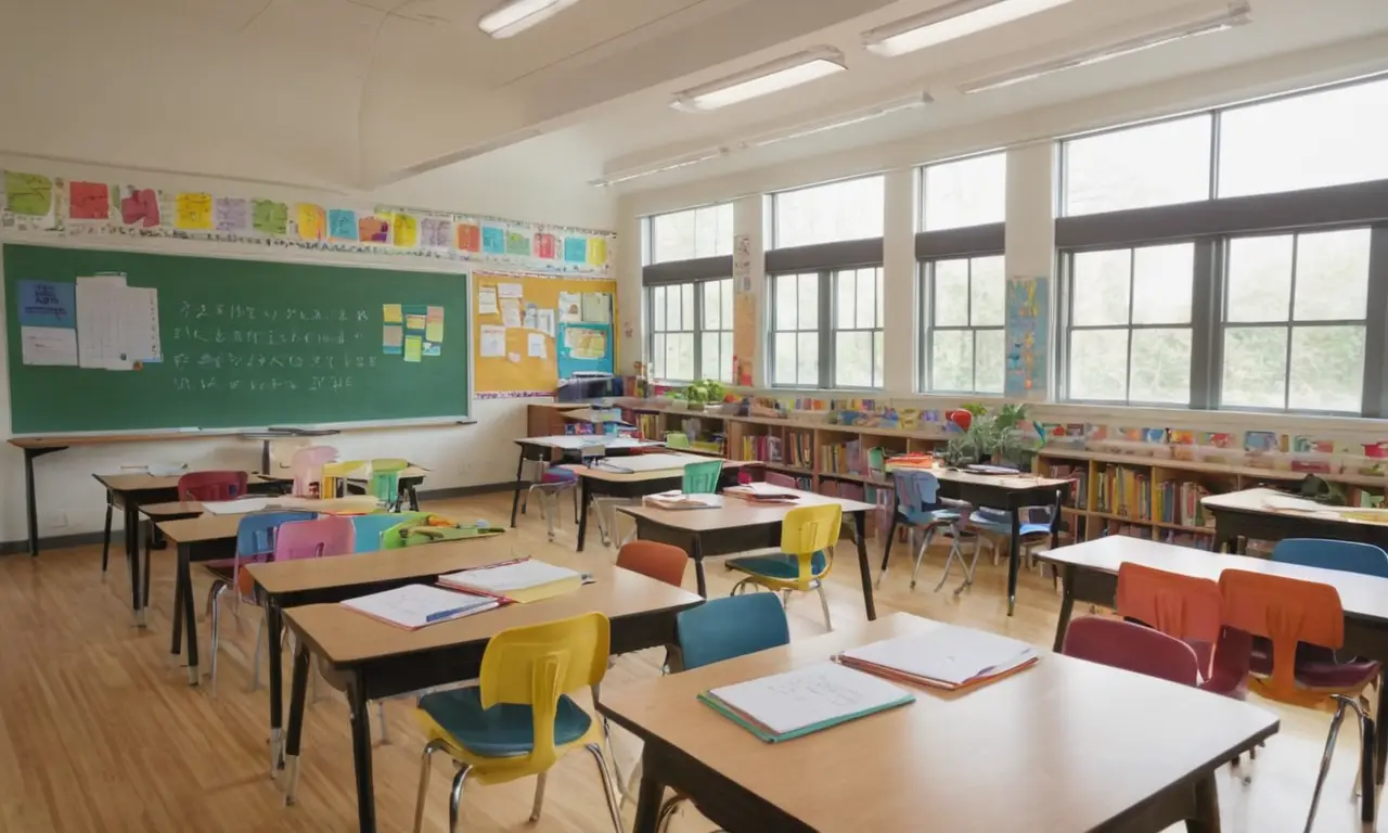Salle de classe dynamique et engagée
