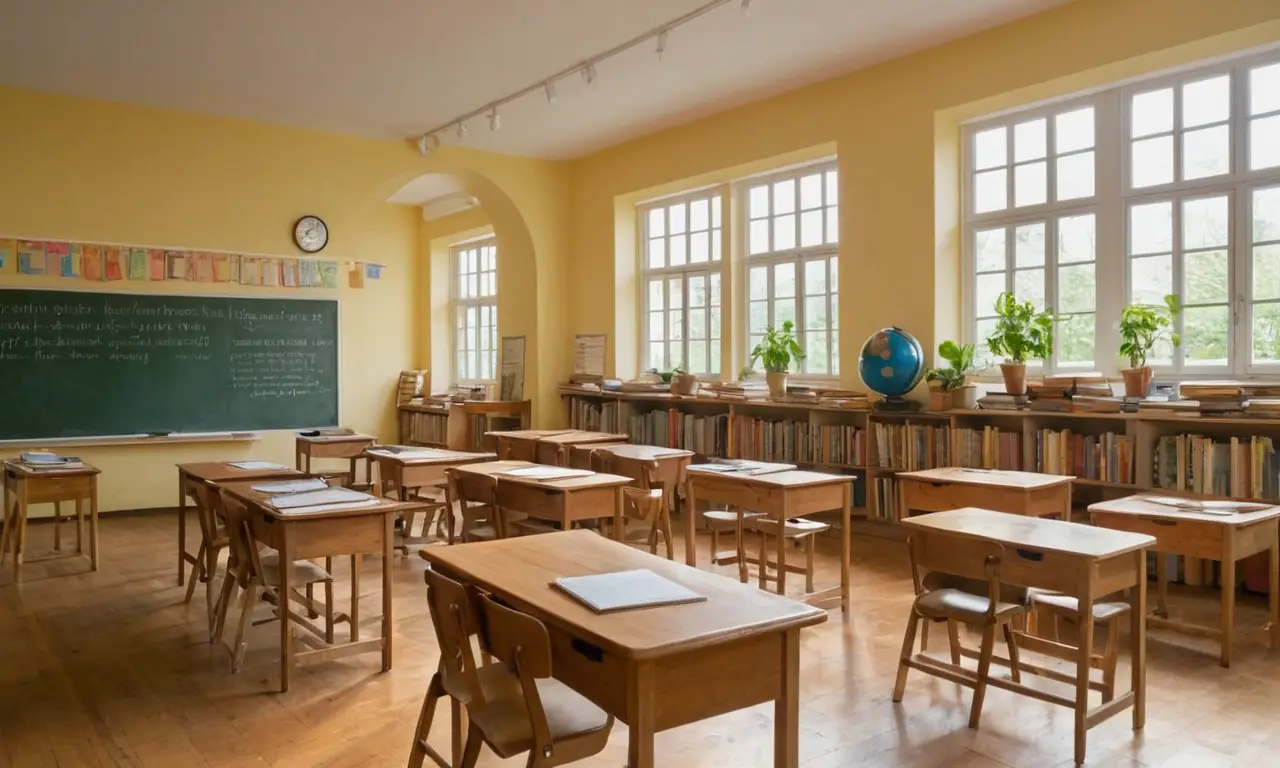 Salle de classe : apprentissage et curiosité