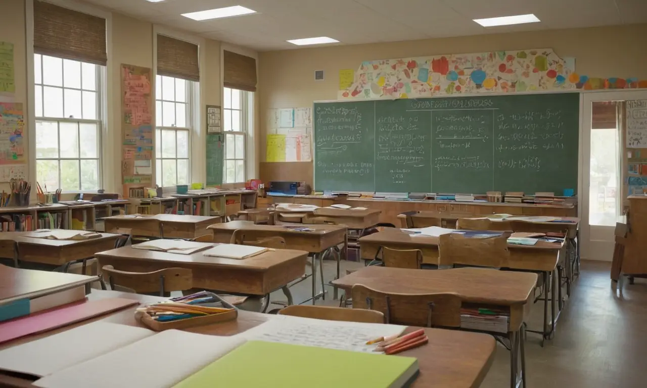 Une salle de classe animée et lumineuse