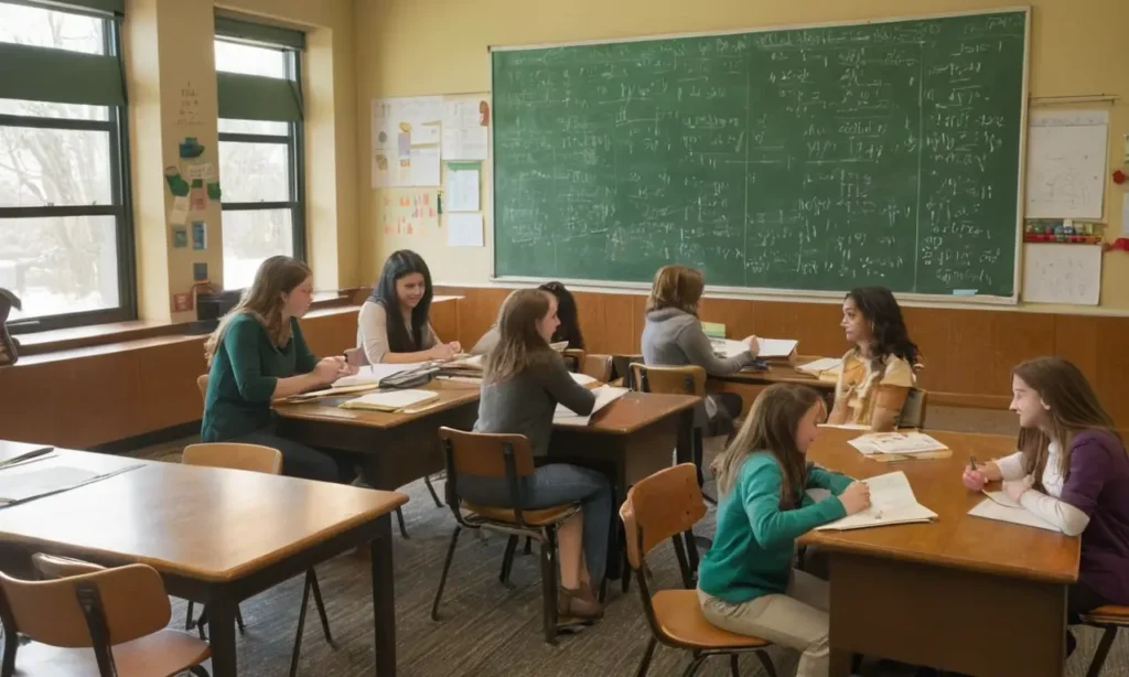 Salle de classe chaleureuse et dynamique