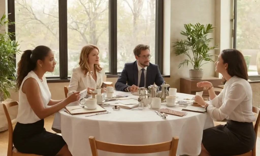 Table ronde animée