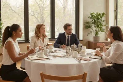 Table ronde animée