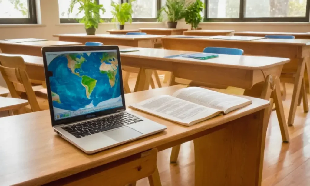 Salle de classe lumineuse et engageante