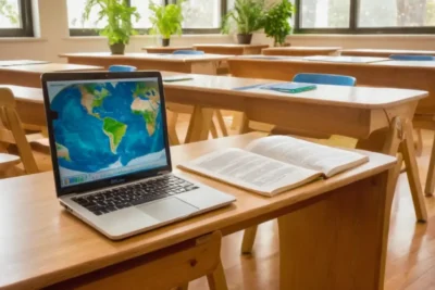Salle de classe lumineuse et engageante