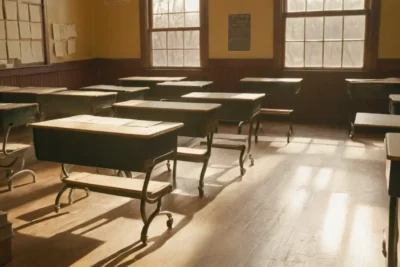Salle de classe vintage remplie dhistoire