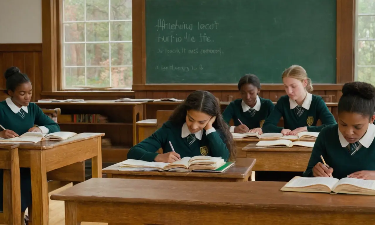 Salle de classe animée et lumineuse