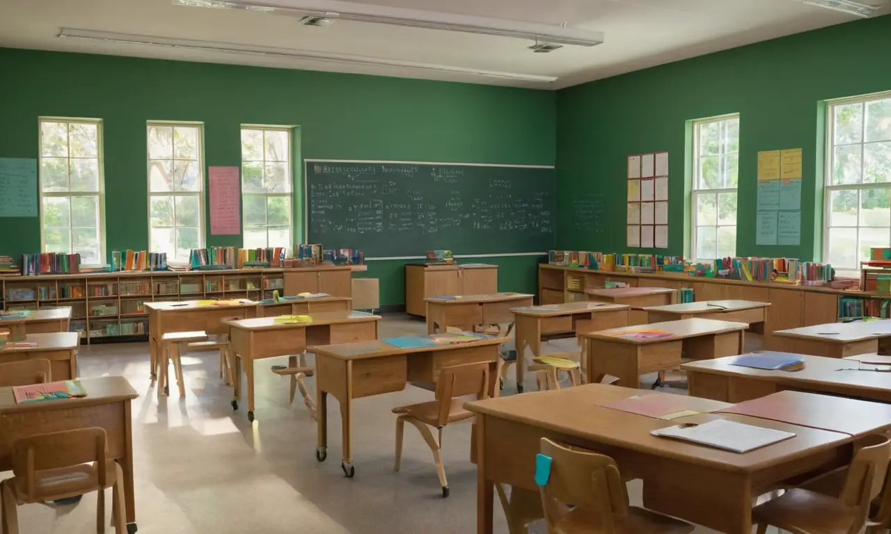 Salle de classe lumineuse et engageante