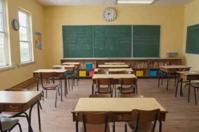 Une salle de classe accueillante et organisée