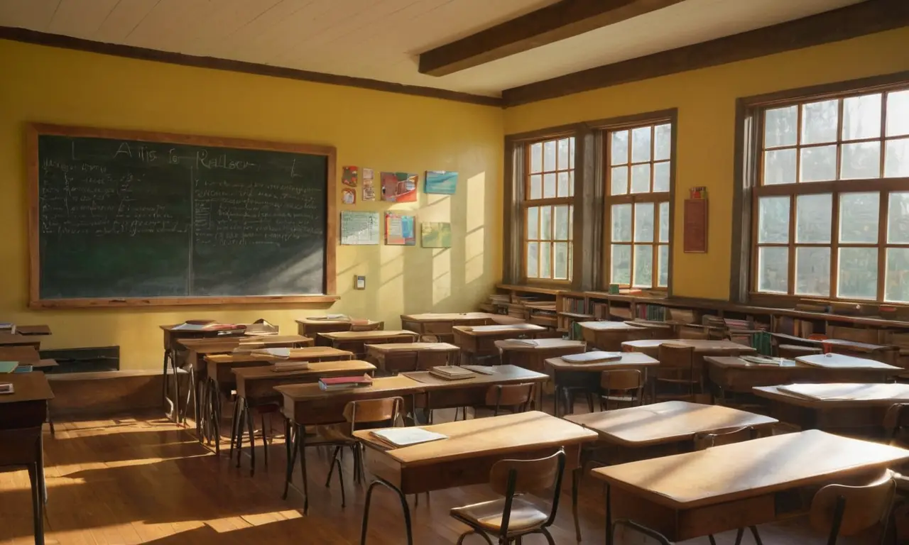 Salle de classe chaleureuse et engageante