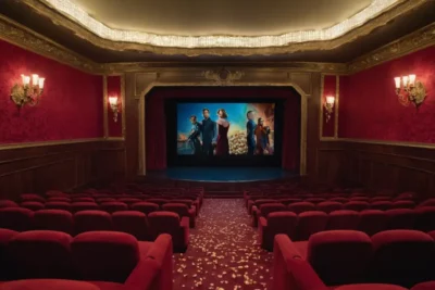 Salle de cinéma accueillante et immersive