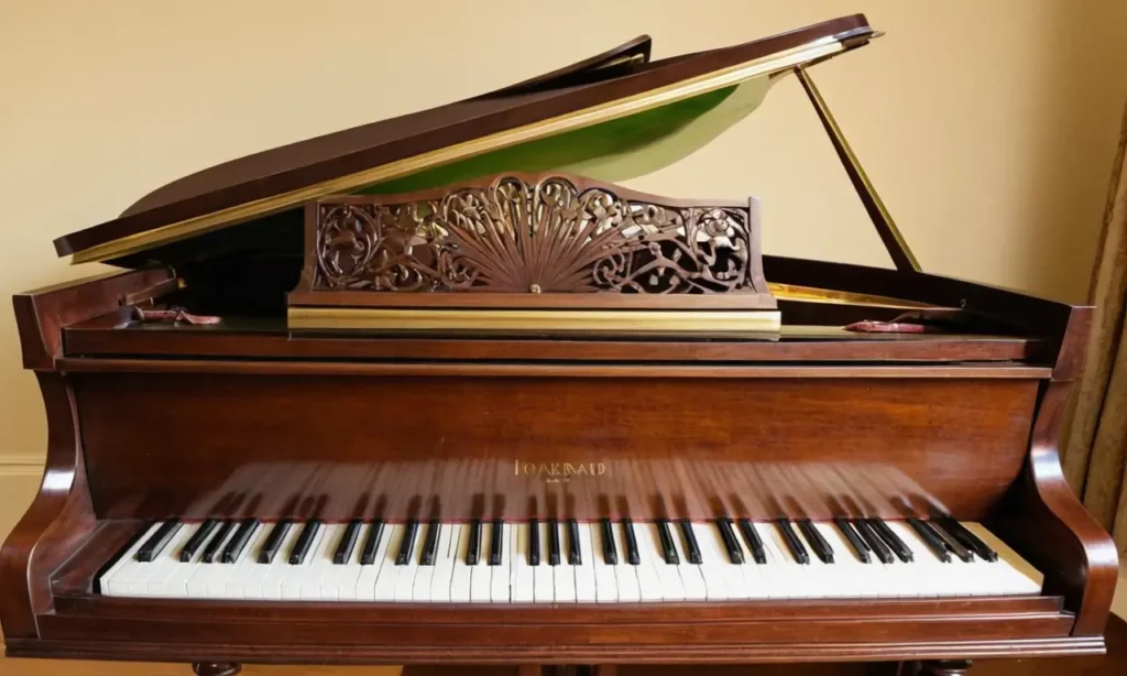 Piano élégant créant une atmosphère musicale harmonieuse