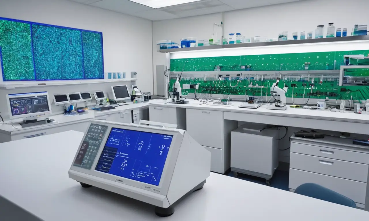 Un laboratoire moderne avec équipements sophistiqués