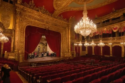 Intérieur de lopéra somptueux et lumineux