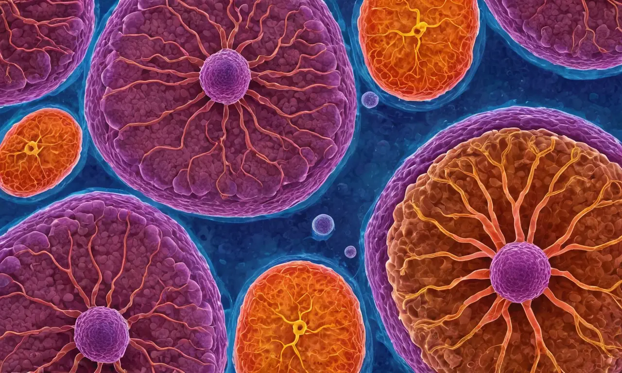Illustrations cellulaires vibrantes et détaillées