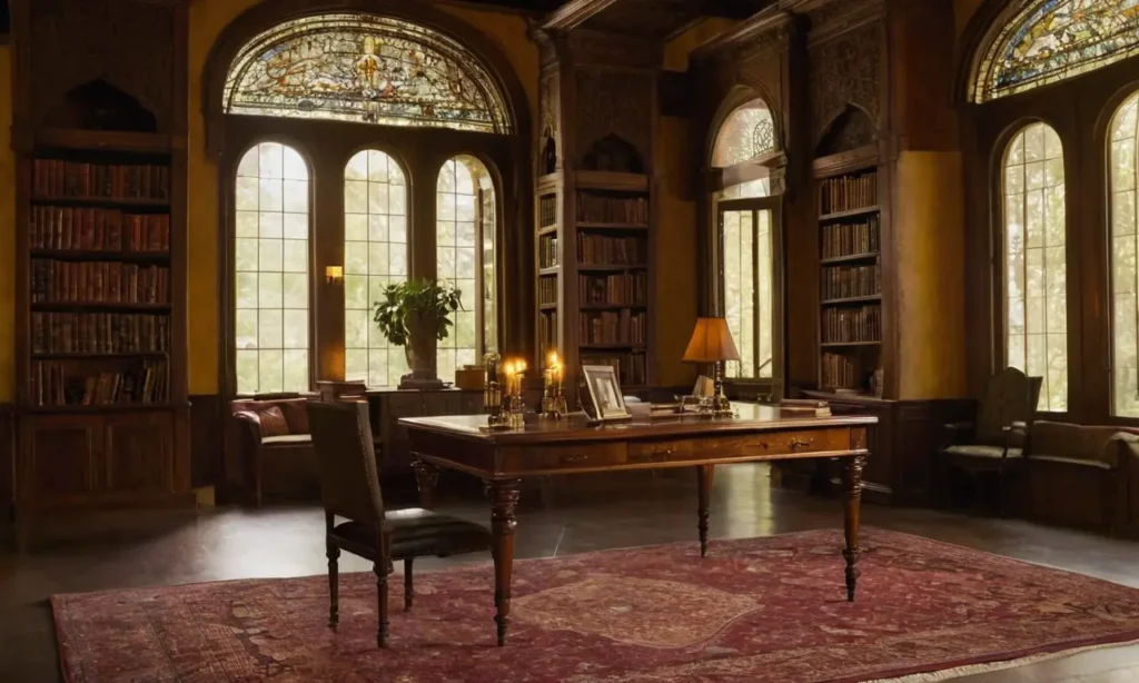 Bibliothèque mystérieuse imprégnée de littérature ancienne