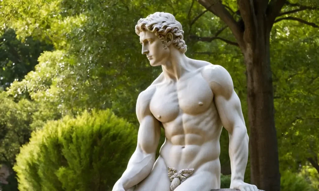 Sculpture de David en marbre