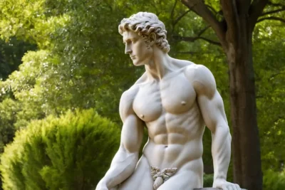 Sculpture de David en marbre