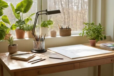 Espace de travail créatif et professionnel