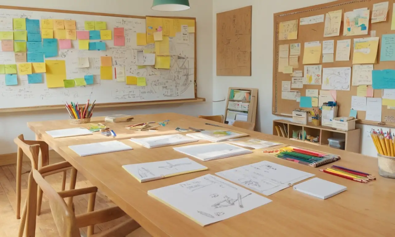 Salle de classe lumineuse et créative