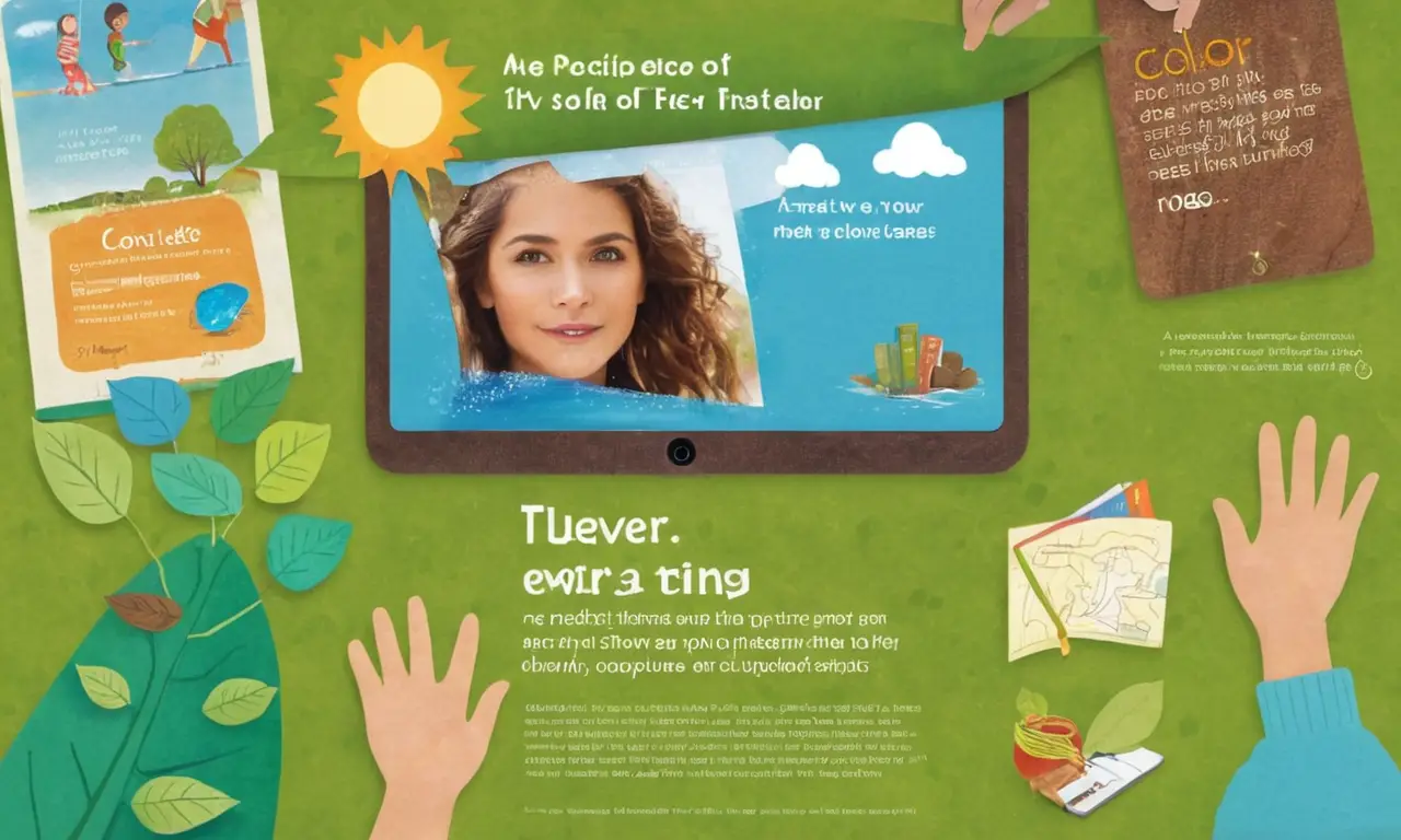 Affiche éducative engageante sur lenvironnement