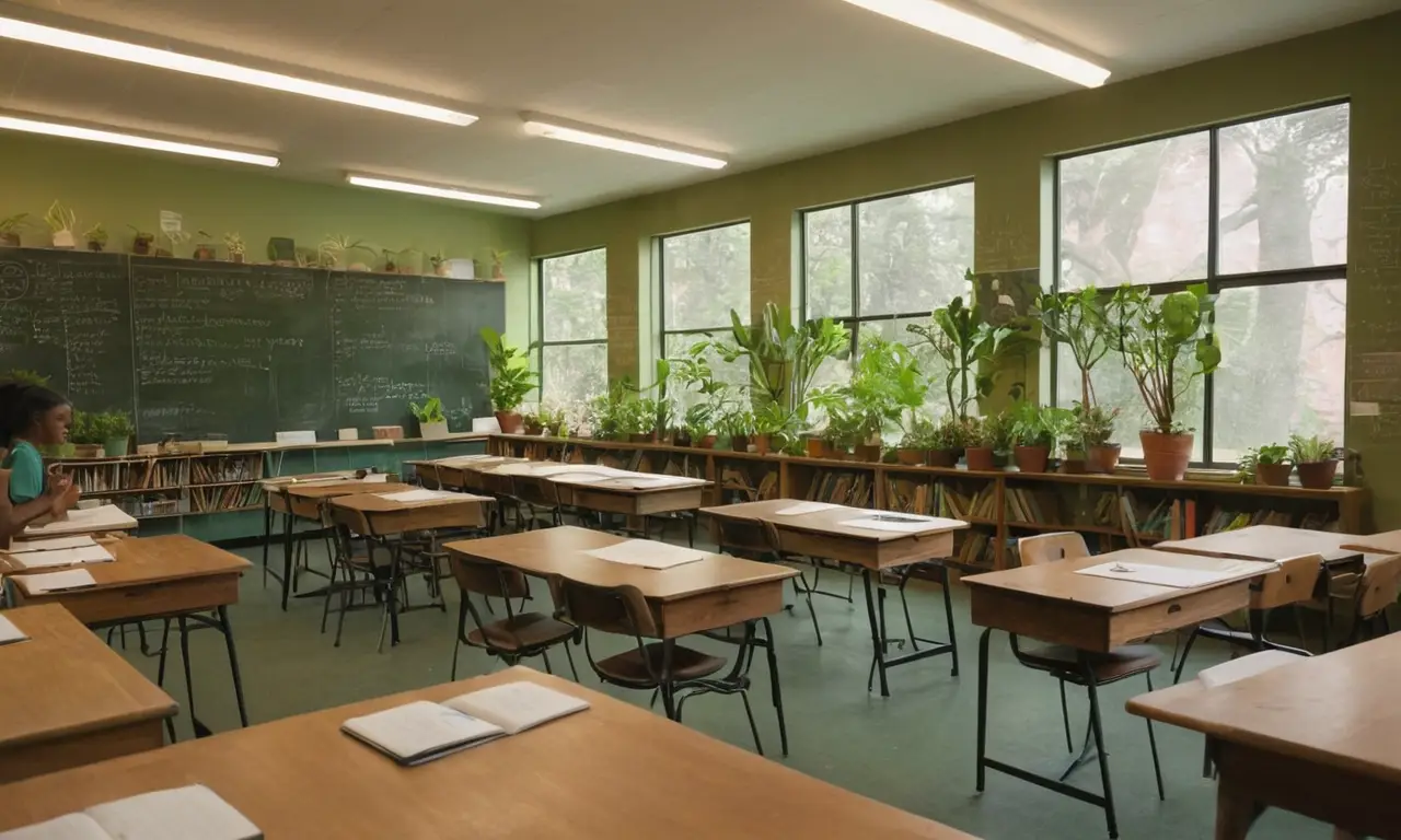 Salle de classe dynamique sur lécologie