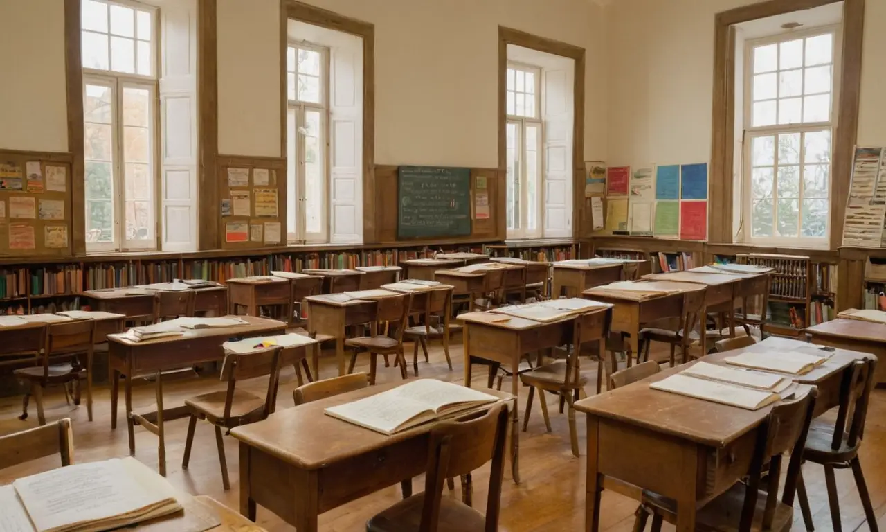 Salle de classe lumineuse pleine de vie