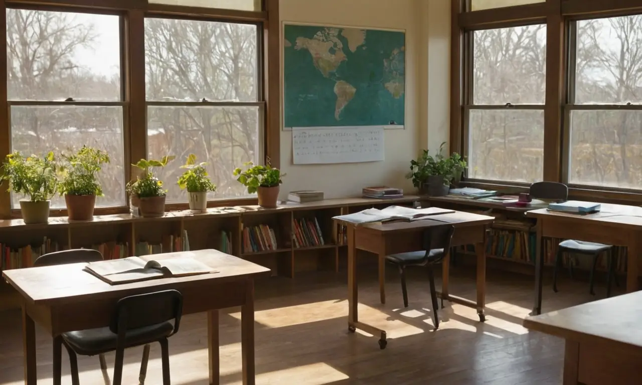 Salle de classe sereine, ambiance dapprentissage active