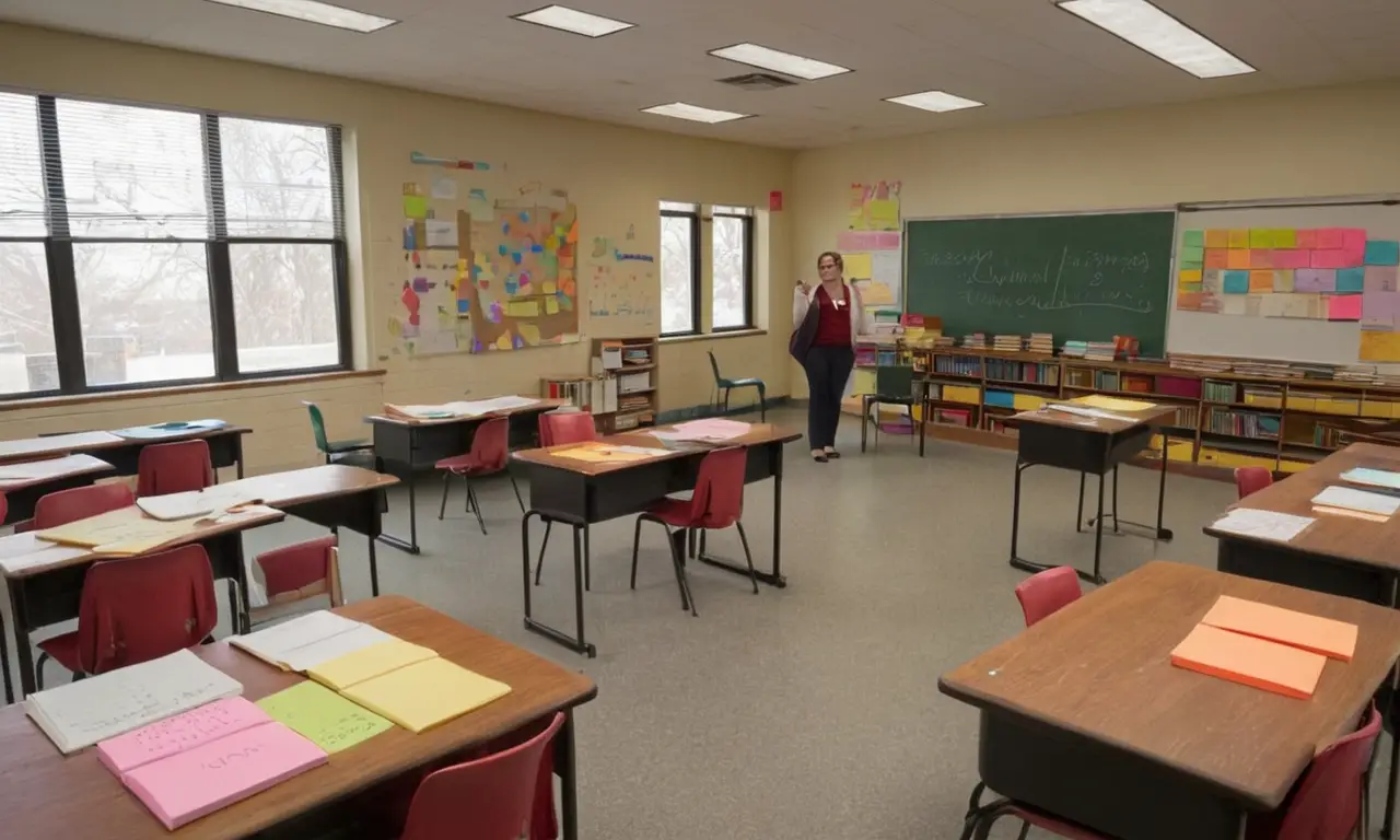 Salle de classe lumineuse et engageante