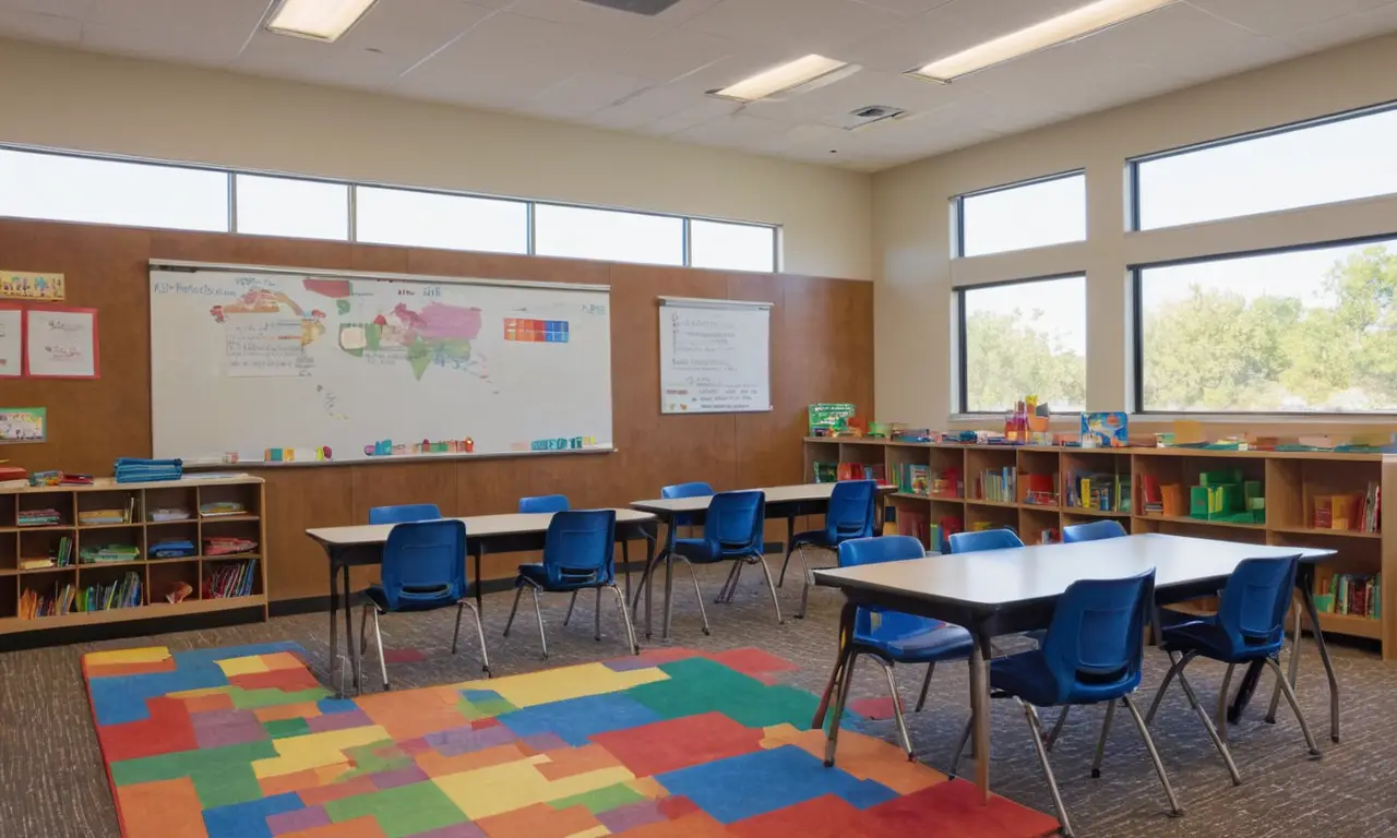 Une classe lumineuse et animée