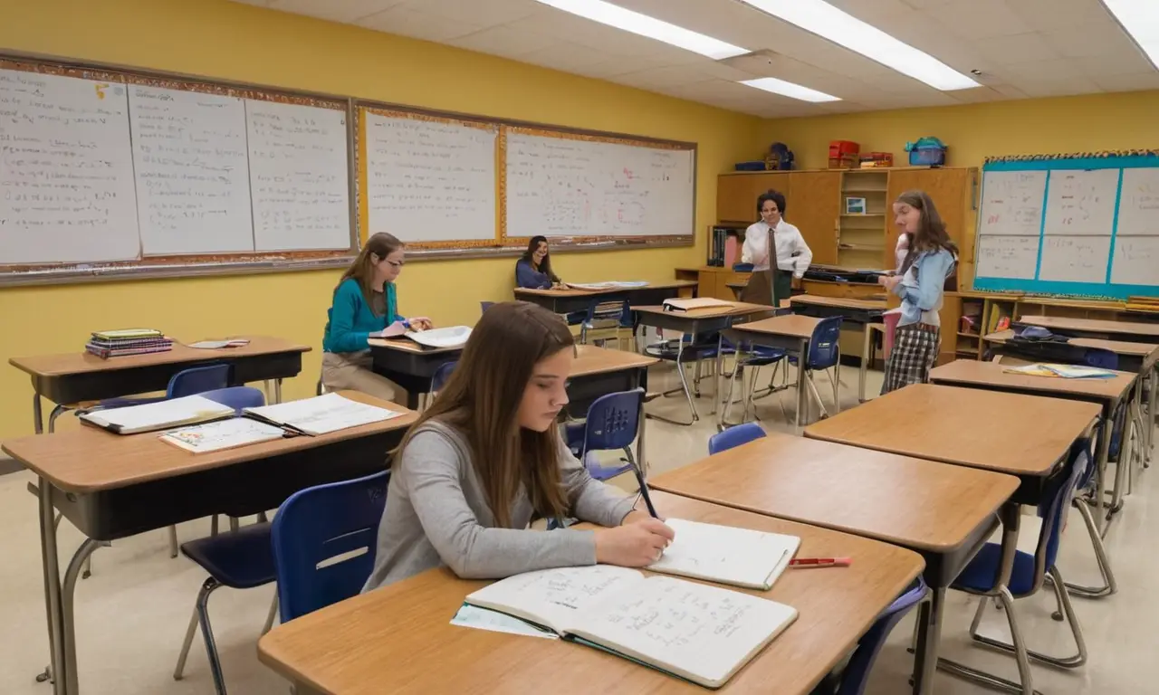 Salle de classe lumineuse et engageante