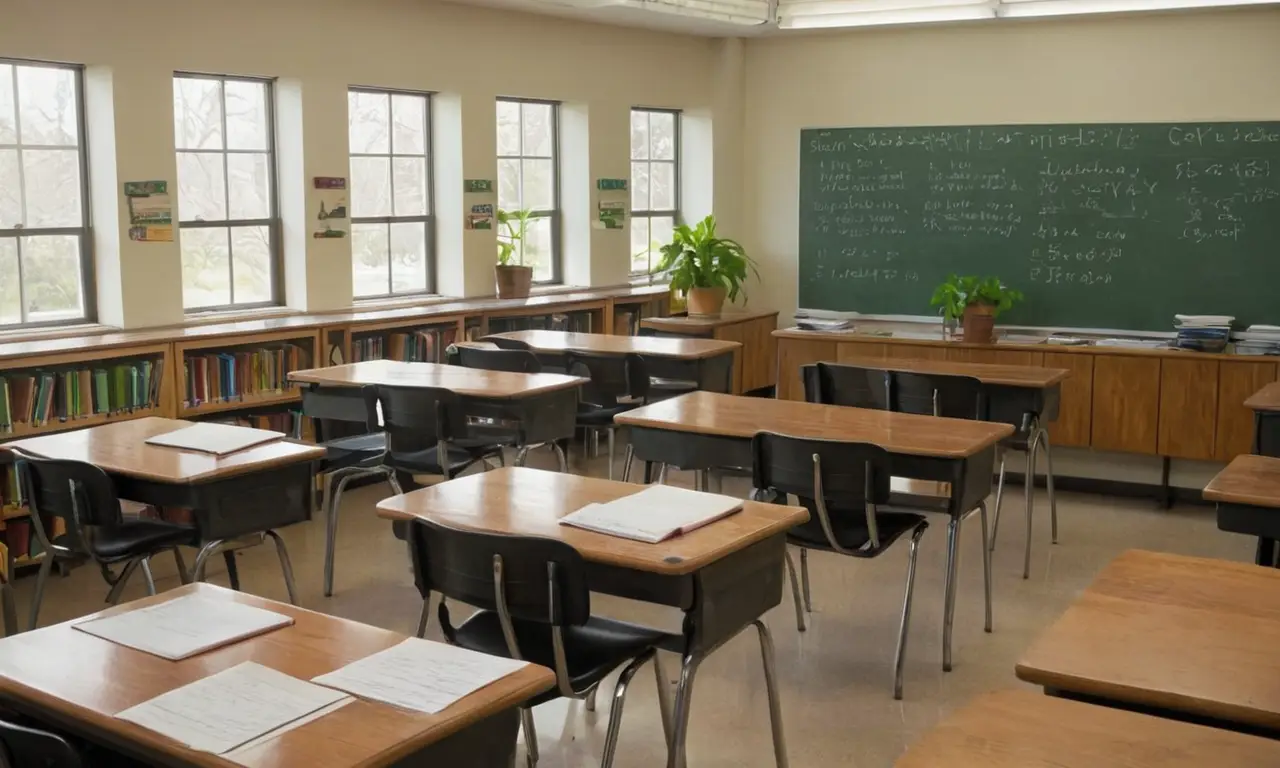 Une salle de classe lumineuse et stimulante