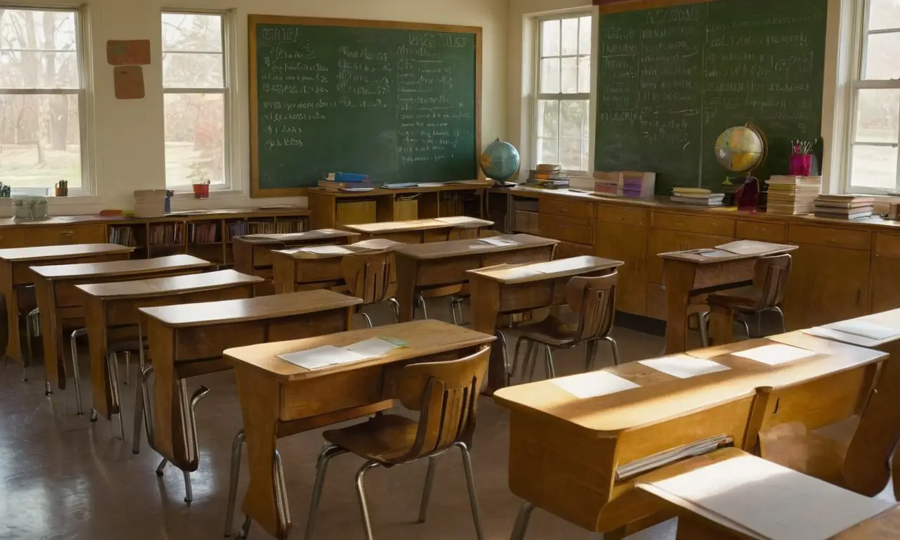 Une salle de classe vivante et lumineuse